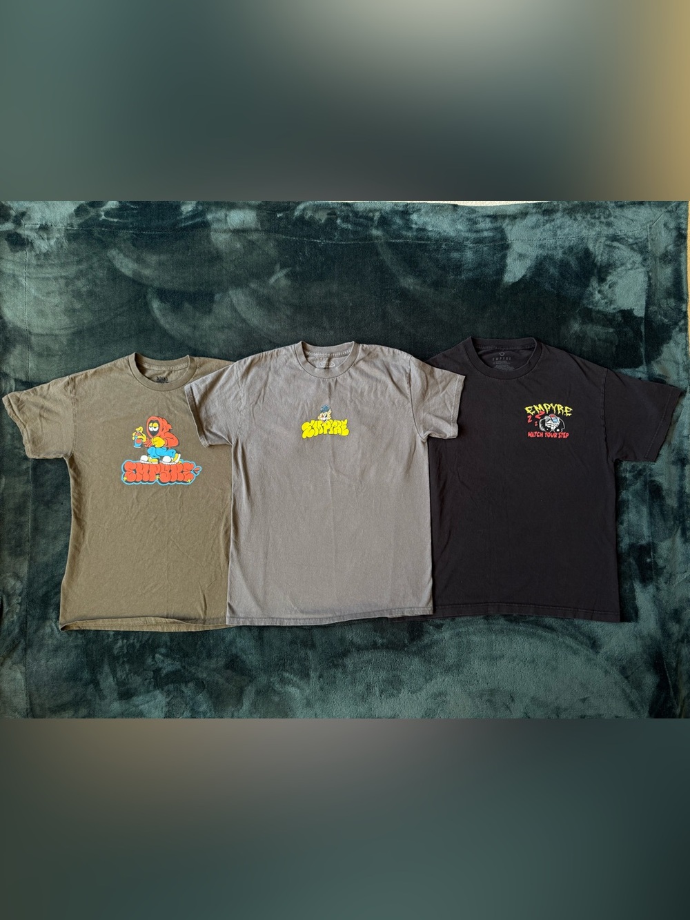Empyre Streetwear Skater Graphic T-Shirt Lot of 3 (Men’s Sizes M & L)